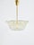 1950s Large Vintage Curved Basket Pendant Light in Brass and Textured Glass by J. T. Kalmar for Kalmar, Vienna, 1950 For Sale - Image 5 of 18