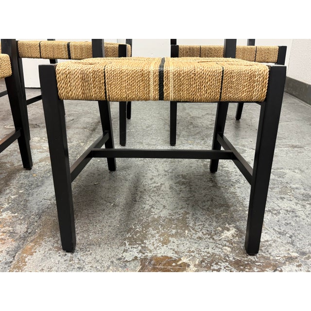 Brown Serena & Lily Carson Dining Side Chairs, Set of Five For Sale - Image 8 of 12