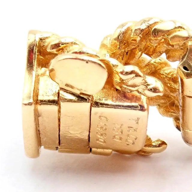 1990s Tiffany & Co. France Georges Lenfant Yellow Gold Rope Necklace For Sale - Image 9 of 12