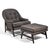 This spectacular design by Ed Wormley from his Janus collection for Dunbar, the model 5701 lounge chair and ottoman is a...