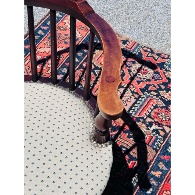 Mid 19th Century Vintage Mid-19th C. High-Back Windsor Style Chair For Sale - Image 5 of 12