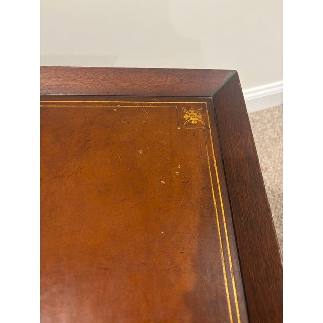 Brown Pair of 1960s Heritage Henredon Mid-Century Ming Style Mahogany Side Tables For Sale - Image 8 of 11
