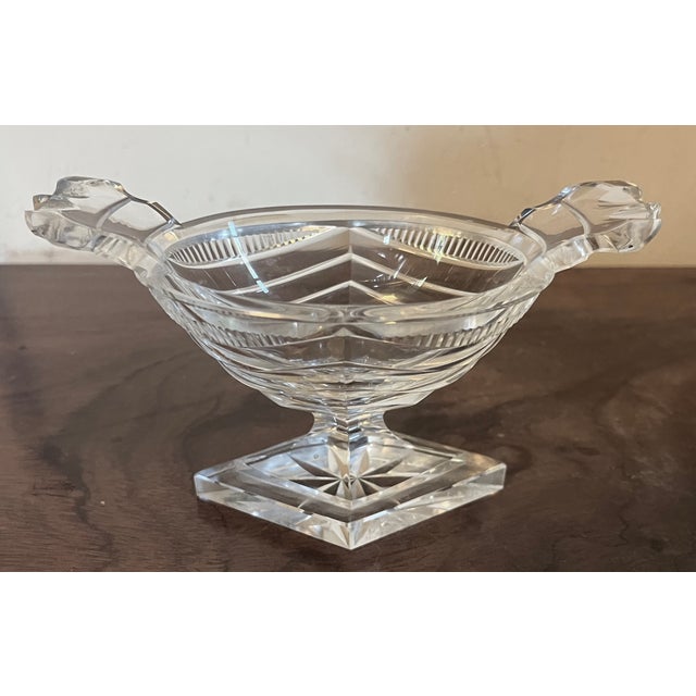 Antique 19th Century Georgian Anglo Irish Cut Glass / Crystal Salt Cellar For Sale - Image 13 of 16