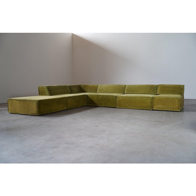 Trio Modular Sofa in Green Upholstery from Cor, Germany, 1970s, Set of 6 For Sale - Image 16 of 16