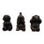 Maitland-Smith Vintage Speak, Hear, See No Evil Elephant Sculptures- Set of 3 For Sale