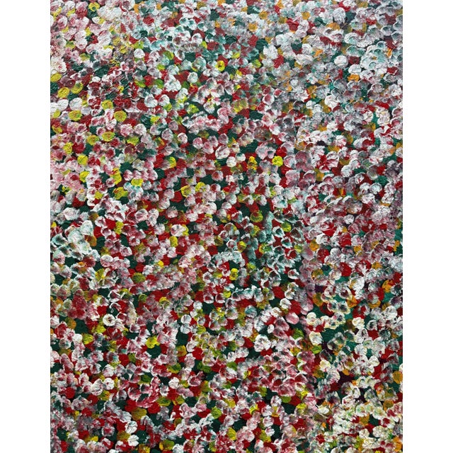 Large Aboriginal Contemporary Painting Bush Plum by Polly Ngale For Sale In Atlanta - Image 6 of 14