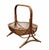 Rattan Basket Magazine Rack, Italy, 1960s For Sale - Image 9 of 9