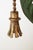 Gilt Wall Lamp with Crystal Flowers and Tassels, 1960 For Sale - Image 4 of 14