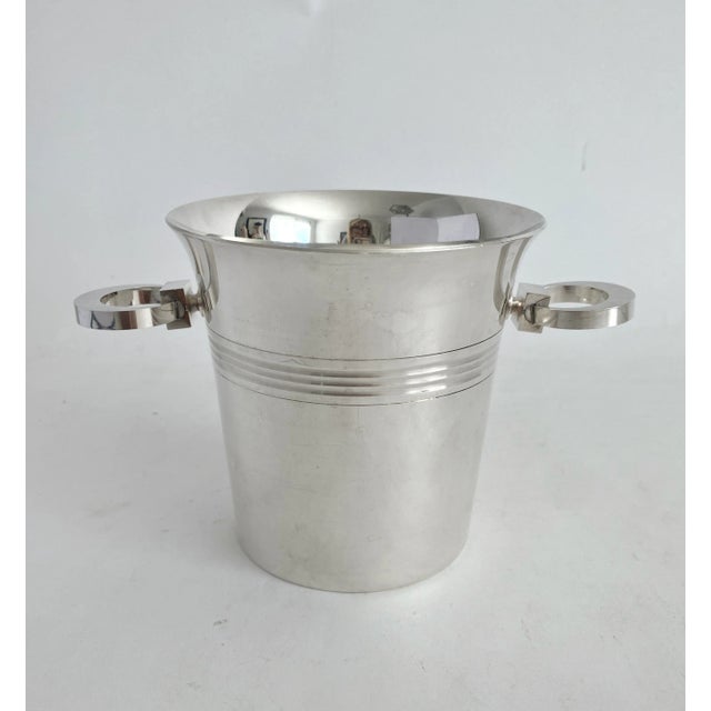 1930s 1930s French Art Deco Silver Champagne Bucket For Sale - Image 5 of 9