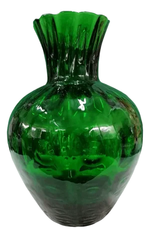 Hammered Glass Vase by Taddei for Empoli