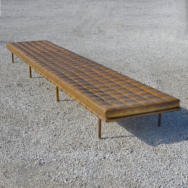 Here is an extraordinarily rare piece with fantastic provece – this oversize version of Mies van der Rohe’s Barcelona...