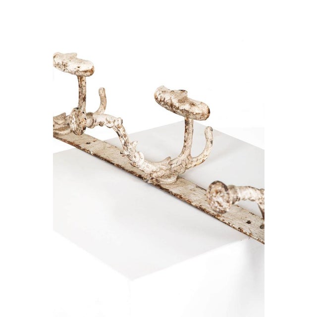 Metal Victorian Iron Coat Hook For Sale - Image 7 of 11