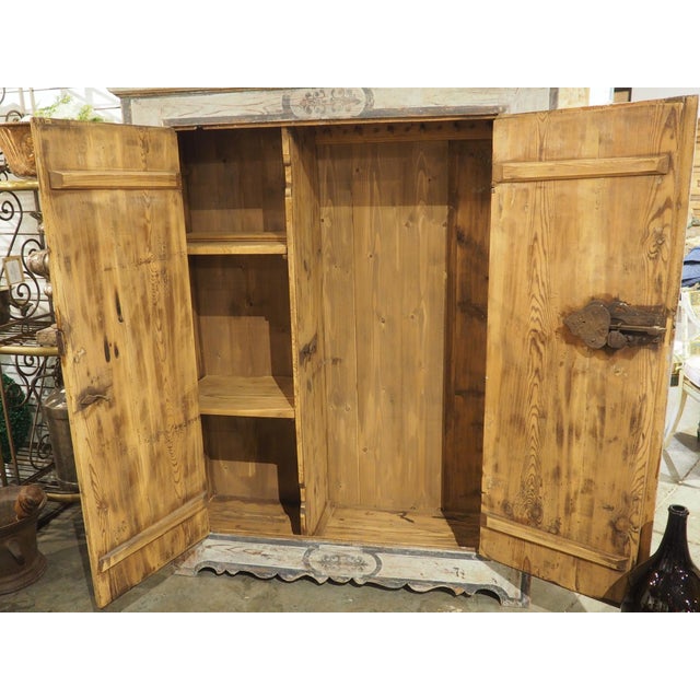 A Painted Two-Door Cabinet From Southern Germany, Circa 1700s, Height- 67 Inches For Sale - Image 18 of 18