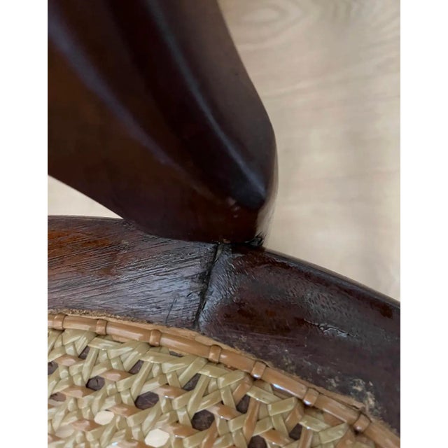 Antique Victorian Eastlake Cane Rocking Chair, Attributed to Lippincott, Circa 1900 For Sale In Indianapolis - Image 6 of 8