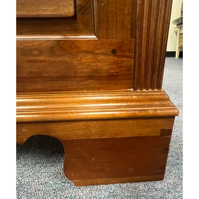 Brown Pennsylvania House Cherry Queen Size Sleigh Bed For Sale - Image 8 of 10