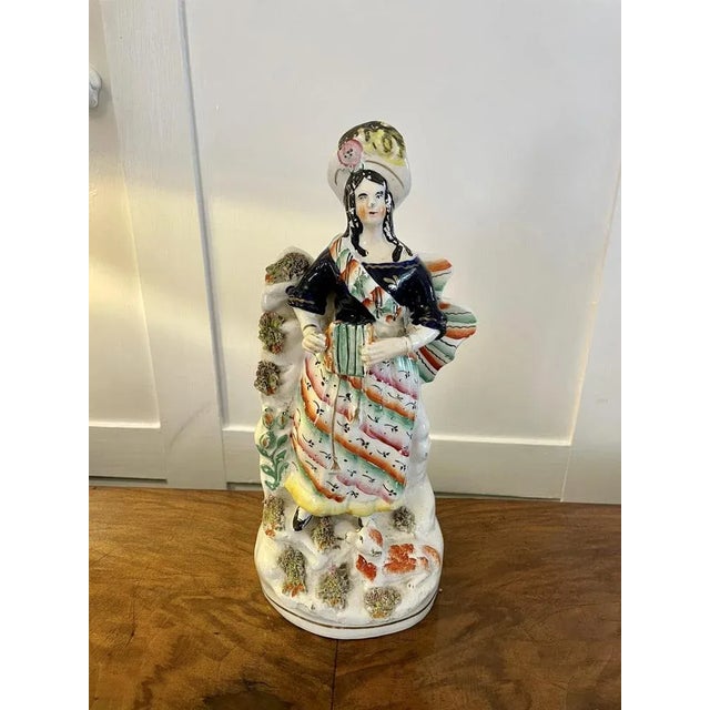 Victorian Staffordshire Flatback Figure, 1880s For Sale - Image 3 of 8