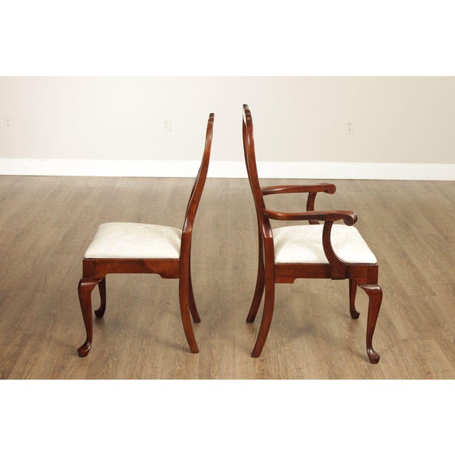 Pennsylvania House Queen Anne Style Set of Eight Cherry Dining Chairs For Sale - Image 14 of 18