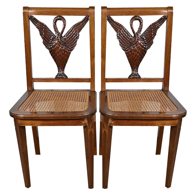 Set of Antique Mahogany Chairs For Sale