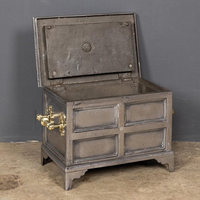 Antique Victorian Bound Strong Box in Cast Iron, 1850 For Sale - Image 7 of 18