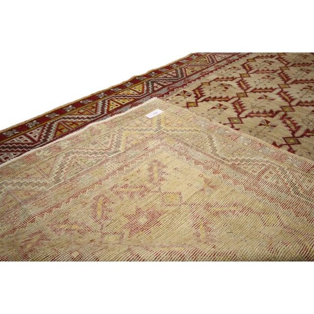 Mid 20th Century Mid 20th Century Vintage Turkish Oushak Rug - 04'09 X 12'06 For Sale - Image 5 of 6