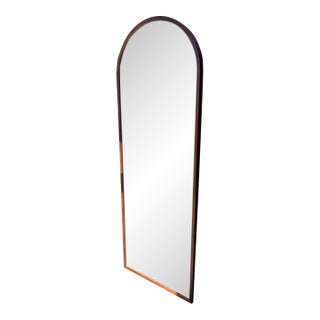 Rejuvenation Walnut Arched Mirror - Bentwood Floor/Wall Mirror For Sale