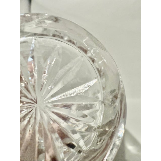 Louis Comfort Tiffany Set of 4 Tiffany l.c.t. Signed Antique Brilliant Cut Crystal Low Ball Glasses H: 3.5" For Sale - Image 4 of 10