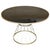 Mid Century Modern Gilded Allure Style Round Dining Table with Black Glass For Sale - Image 10 of 18