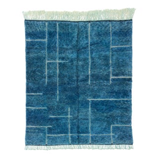 Hand-Knotted Wool Rug by Azele Studio For Sale