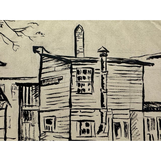 Original drawing on paper by Henry Emil Salloch, also known as Heinz Emil Salloch, the German-born American artist and...