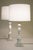 Hollywood Regency 1960s Large Matched Pair Neo Classic Hollywood Regency Modern Carrara Marble Tuscan Column Style Table Lamps For Sale - Image 3 of 11