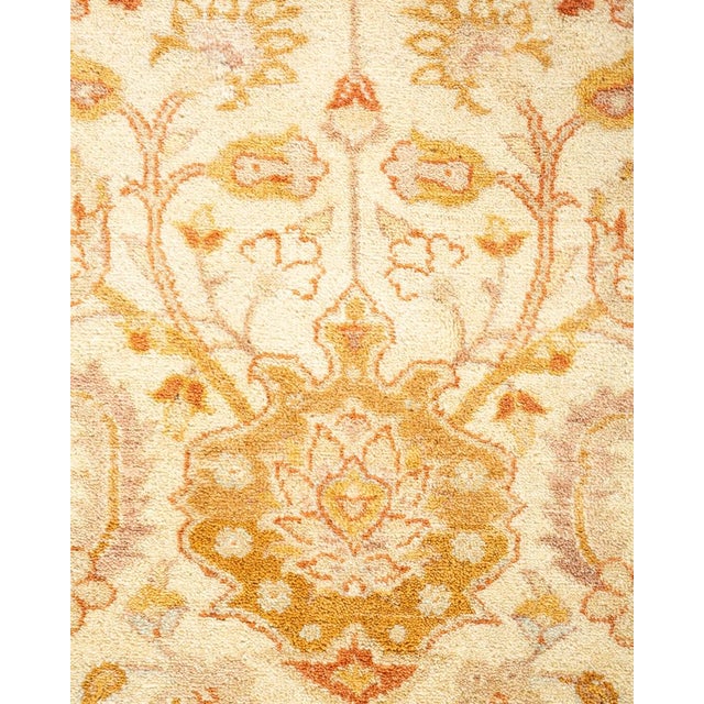 Traditional Mogul, One-of-a-Kind Hand-Knotted Area Rug in Ivory, 6' 2" x 8' 9" For Sale - Image 3 of 8
