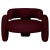 Textile Embrace Lago Bordeaux Armchair by Royal Stranger For Sale - Image 7 of 7