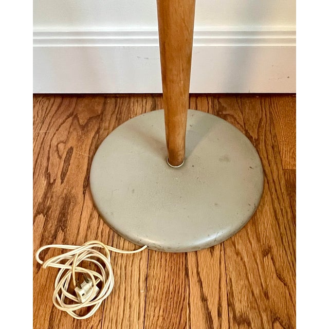 Wood 1960s Kurt Versen Mid-Century Modern Floor Lamp For Sale - Image 7 of 9