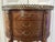Wood Antique 1920s Louis XV French Walnut Marquetry Side Table W/Ormolu Bronze d'Or For Sale - Image 7 of 18