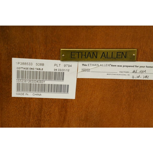 Ethan Allen Mission Shaker Style 21" Accent Cottage End Table 388533 Chairish
