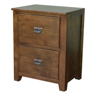 Mission 2 Drawer File Cabinet - Walnut For Sale