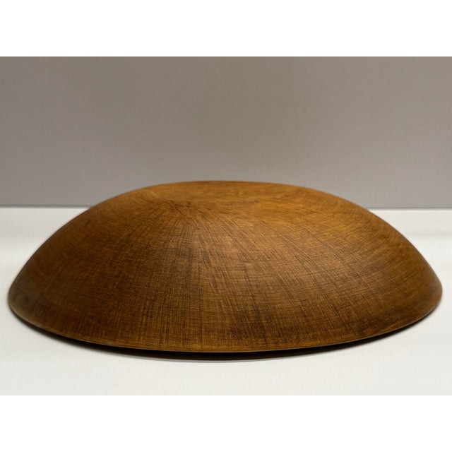 1960s 1960s Vintage Mid-Century Modern Wood Bowl For Sale - Image 5 of 11