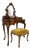 French Louis XV Revival Dressing Table with Mirror and Stool, 1890s, Set of 2 For Sale