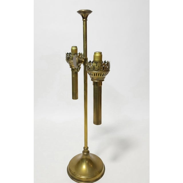Late 19th Century Antique Victorian Student Lamp, Signed c.a. Kleemann & c.f.a. Hinrichs For Sale - Image 5 of 12