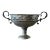 Early 20th Century Wine Pedestal Bowl With Bows & Ornate Handles For Sale