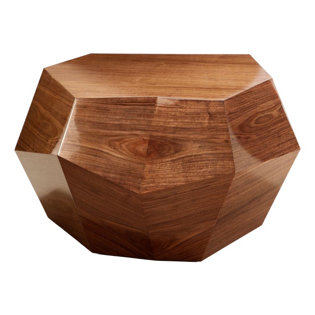 Three Rocks Medium Coffee Table in Walnut Veneer from Insidherland For Sale