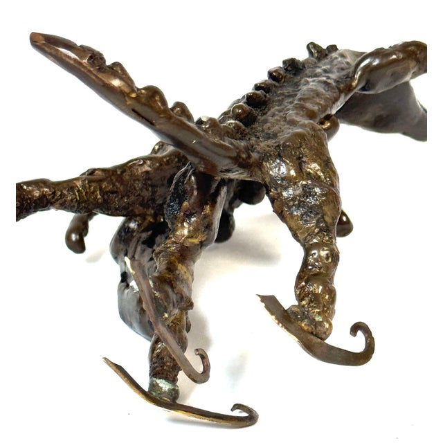 Surrealist Bronze Sculpture of a Woman and Alligator on Skates For Sale - Image 10 of 18