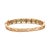 Modern Late 20th Century 14k Gold Emerald Cabochon and Diamond Hinged Bracelet For Sale - Image 3 of 3