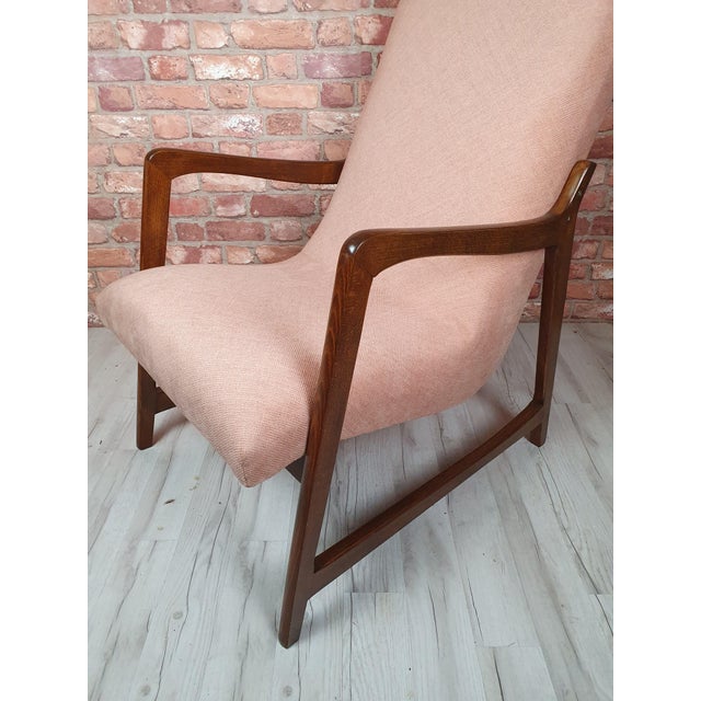 Vintage Armchair by Barbara Fenrych-Węcławska, 1950s For Sale - Image 9 of 11