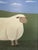 Green Contemporary 'Mary' Original Naïve Style Animal Oil Painting by British Artist Matt Rix, Framed For Sale - Image 8 of 9