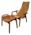 Vintage Swedish Lamino Chair & Ottoman in Sheepskin Attributed to Yngve Ekstrom for Swedese For Sale