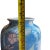1980s Vintage MCM Cloisonne Style Chinese Porcelain Hand Painted Floor Vase For Sale - Image 5 of 5