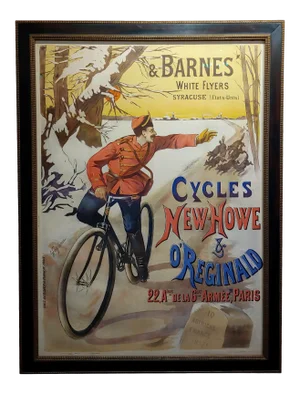 1896 Antique Gaston Fanty-Lescure French Bicycle Poster Poster