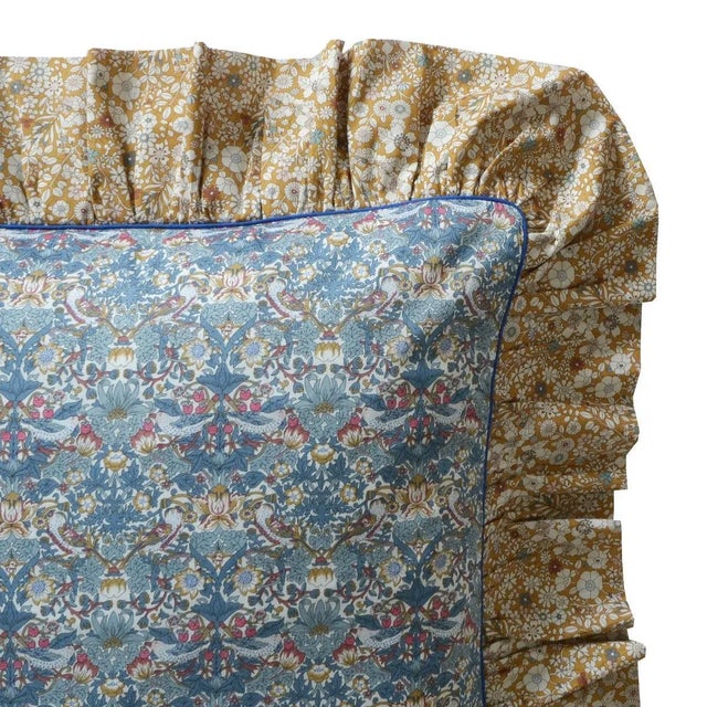 Our square shaped scatter cushions are made with luxurious Liberty print Tana Lawn®, silky soft cotton on both the front...