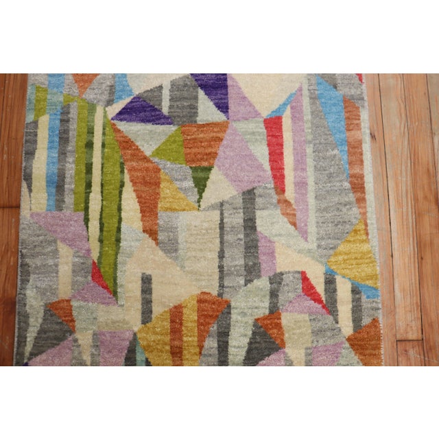 Contemporary Contemporary Colorful Persian Runners - A Pair - 2'7" x 8'2" For Sale - Image 3 of 11